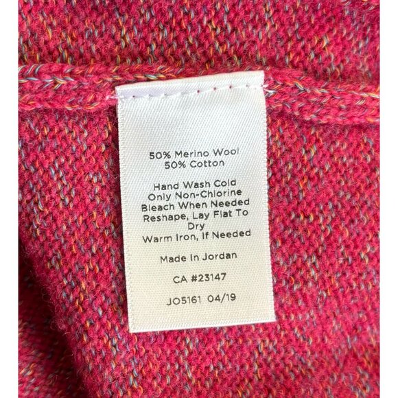 Talbots Womens Sweater Merino Wool Visit > Cowl Neck Pink - size Large - Picture 5 of 10